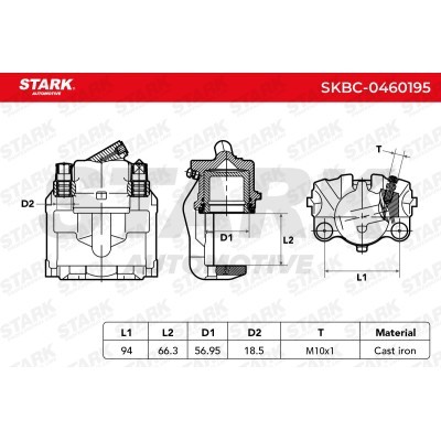 Brake Caliper Stark SKBC-0460195 SKBC-0460195 - photo 6