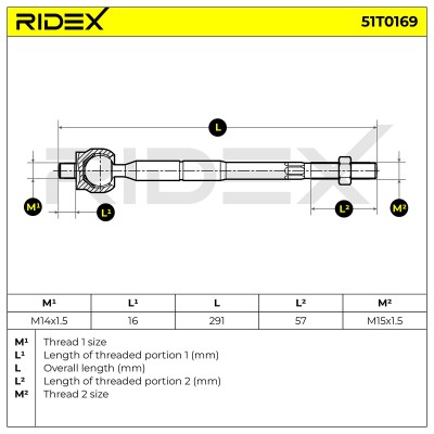 Tie Rod Assembly RIDEX 51T0169 51T0169 - photo 7