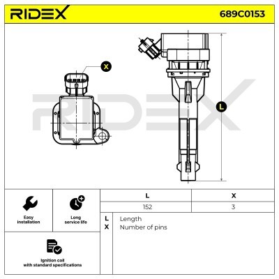 Ignition Coil RIDEX 689C0153 689C0153 - photo 4