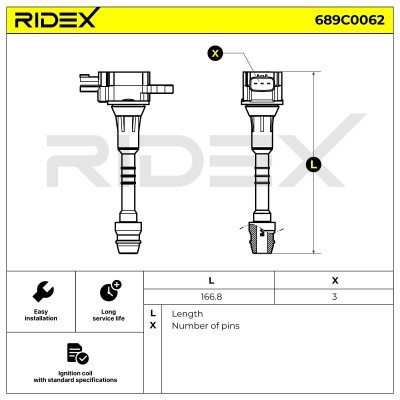 Ignition Coil RIDEX 689C0062 689C0062 - photo 6