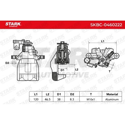 Brake Caliper Stark SKBC-0460222 SKBC-0460222 - photo 7