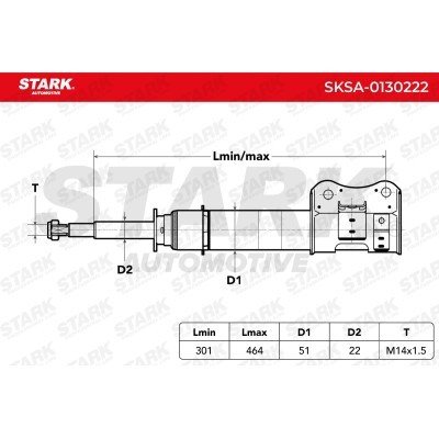 Shock Absorber Stark SKSA-0130222 SKSA-0130222 - photo 3