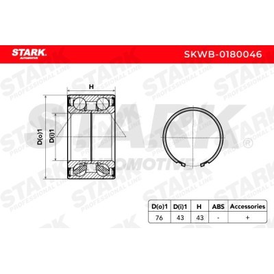 Wheel Bearing Stark SKWB-0180046 SKWB-0180046 - photo 3