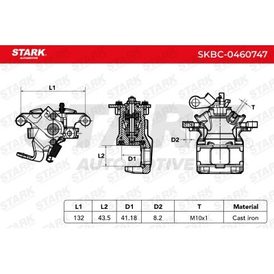 Brake Caliper Stark SKBC-0460747 SKBC-0460747 - photo 5