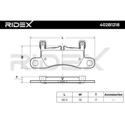 Brake Pads Set RIDEX 402B1218 402B1218 - photo 7
