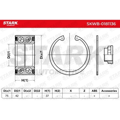 Wheel Bearing Stark SKWB-0181136 SKWB-0181136 - photo 7