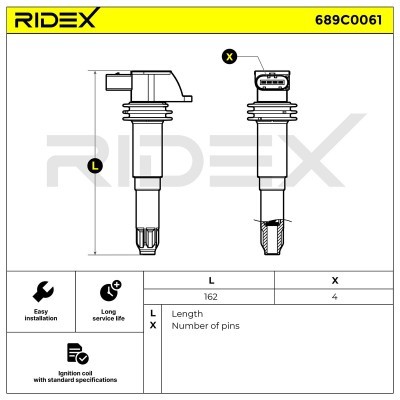 Ignition Coil RIDEX 689C0061 689C0061 - photo 6