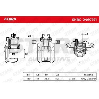 Brake Caliper Stark SKBC-0460791 SKBC-0460791 - photo 6