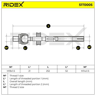 Tie Rod Assembly RIDEX 51T0005 51T0005 - photo 6