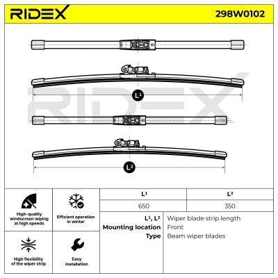 Wiper Blade RIDEX 298W0102 298W0102 - photo 10