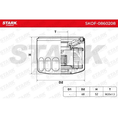 Oil Filter Stark SKOF-0860208 SKOF-0860208 - photo 5