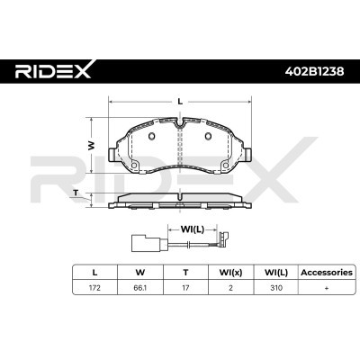 Brake Pads Set RIDEX 402B1238 402B1238 - photo 6
