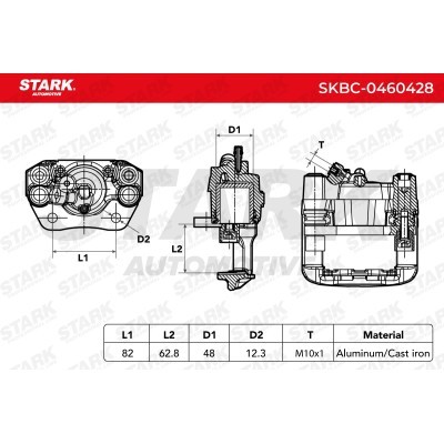 Brake Caliper Stark SKBC-0460428 SKBC-0460428 - photo 3