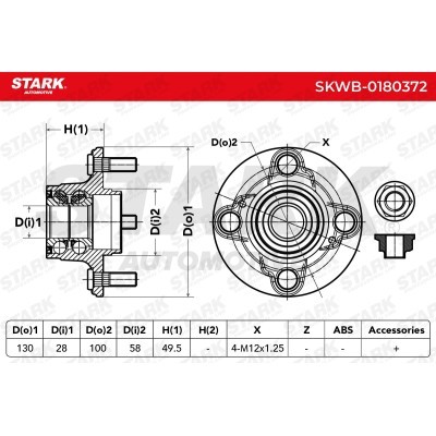 Wheel Bearing Stark SKWB-0180372 SKWB-0180372 - photo 2