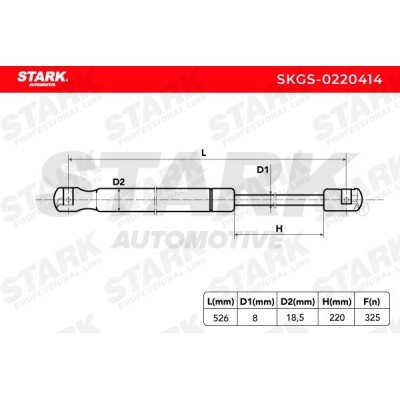 Gas Spring, boot-/cargo area Stark SKGS-0220414 SKGS-0220414 - photo 3
