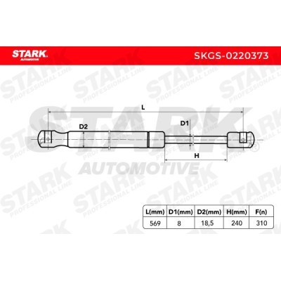 Gas Spring, boot-/cargo area Stark SKGS-0220373 SKGS-0220373 - photo 5