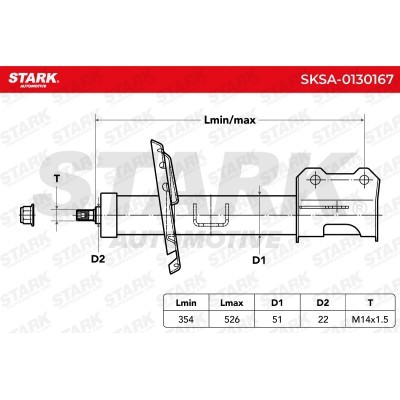 Shock Absorber Stark SKSA-0130167 SKSA-0130167 - photo 4