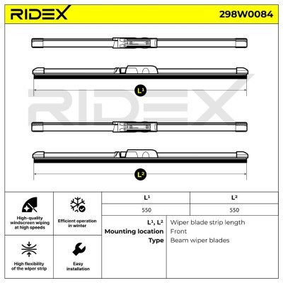 Wiper Blade RIDEX 298W0084 298W0084 - photo 3