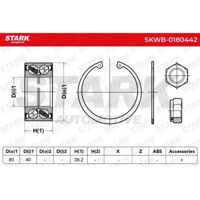 Wheel Bearing Stark SKWB-0180442 SKWB-0180442 - photo 2