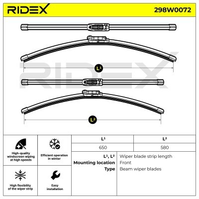 Wiper Blade RIDEX 298W0072 298W0072 - photo 6