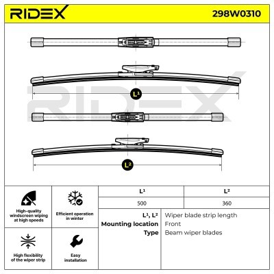 Wiper Blade RIDEX 298W0310 298W0310 - photo 7