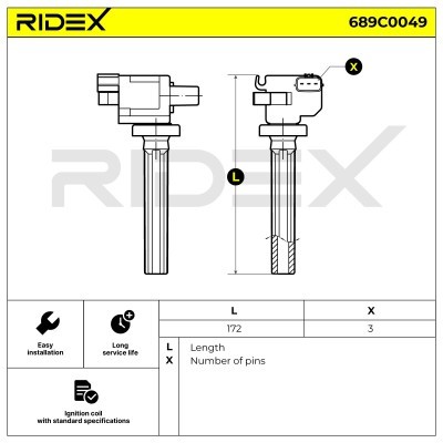 Ignition Coil RIDEX 689C0049 689C0049 - photo 4