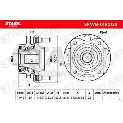 Wheel Bearing Stark SKWB-0180129 SKWB-0180129 - photo 5