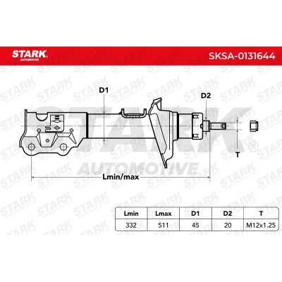 Shock Absorber Stark SKSA-0131644 SKSA-0131644 - photo 3