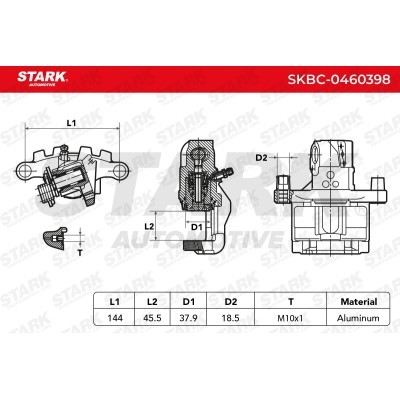 Brake Caliper Stark SKBC-0460398 SKBC-0460398 - photo 7