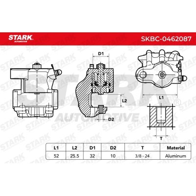Brake Caliper Stark SKBC-0462087 SKBC-0462087 - photo 6