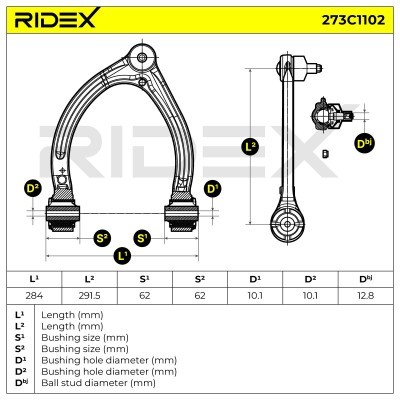 Control Arm RIDEX 273C1102 273C1102 - photo 7