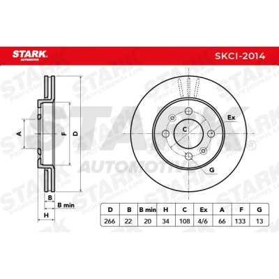 Brake Disc Stark SKCI-2014 SKCI-2014 - photo 6