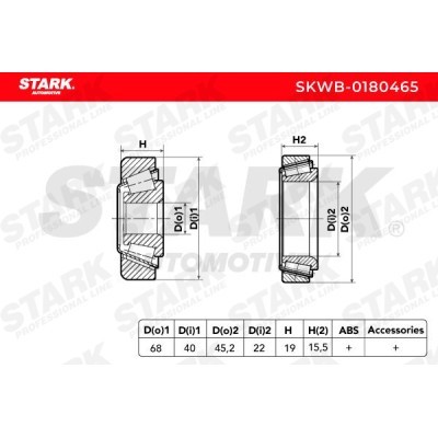 Wheel Bearing Stark SKWB-0180465 SKWB-0180465 - photo 3