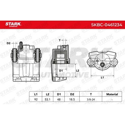 Brake Caliper Stark SKBC-0461234 SKBC-0461234 - photo 6