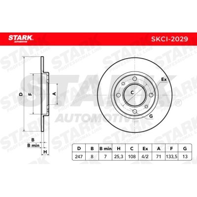 Brake Disc Stark SKCI-2029 SKCI-2029 - photo 5