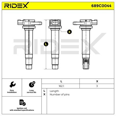 Ignition Coil RIDEX 689C0044 689C0044 - photo 4