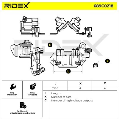 Ignition Coil RIDEX 689C0218 689C0218 - photo 7
