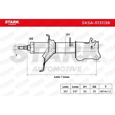 Shock Absorber Stark SKSA-0131138 SKSA-0131138 - photo 3