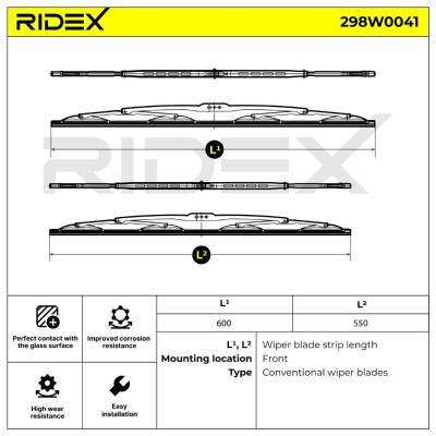 Wiper Blade RIDEX 298W0041 298W0041 - photo 5