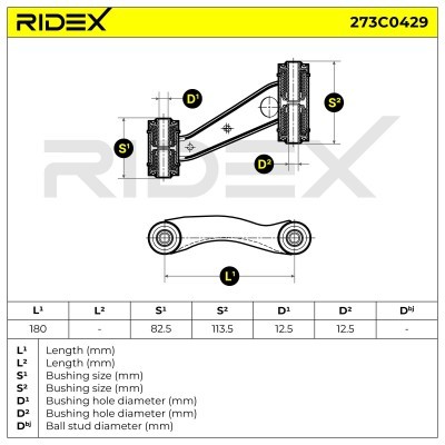 Control Arm RIDEX 273C0429 273C0429 - photo 4