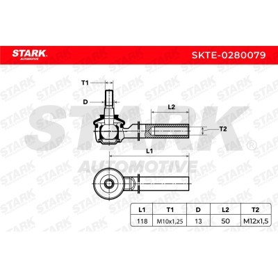 Tie Rod End Stark SKTE-0280079 SKTE-0280079 - photo 5