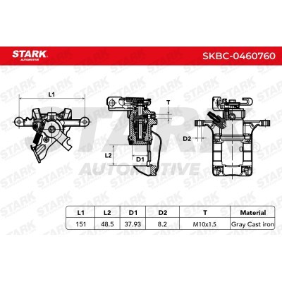 Brake Caliper Stark SKBC-0460760 SKBC-0460760 - photo 5