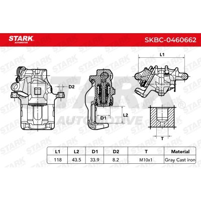 Brake Caliper Stark SKBC-0460662 SKBC-0460662 - photo 6
