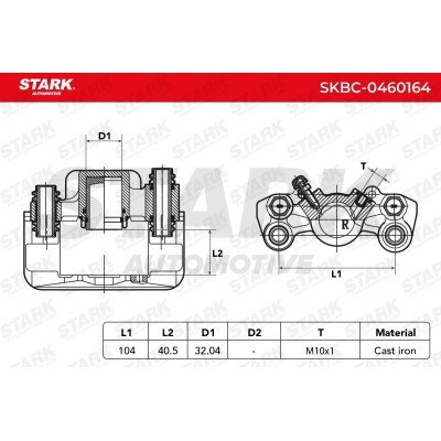 Brake Caliper Stark SKBC-0460164 SKBC-0460164 - photo 4