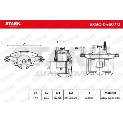 Brake Caliper Stark SKBC-0460712 SKBC-0460712 - photo 12