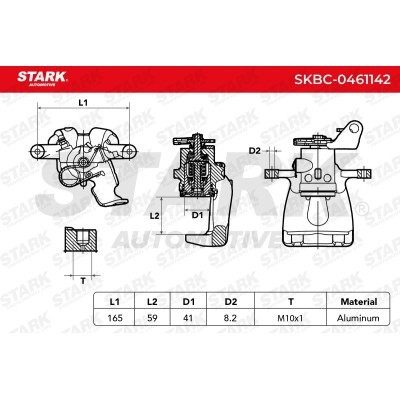Brake Caliper Stark SKBC-0461142 SKBC-0461142 - photo 3