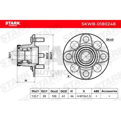 Wheel Bearing Stark SKWB-0180248 SKWB-0180248 - photo 3