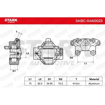 Brake Caliper Stark SKBC-0460023 SKBC-0460023 - photo 4