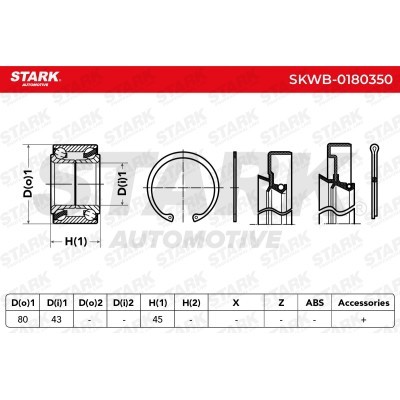 Wheel Bearing Stark SKWB-0180350 SKWB-0180350 - photo 4