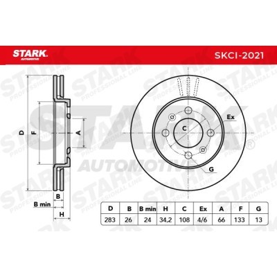 Brake Disc Stark SKCI-2021 SKCI-2021 - photo 7